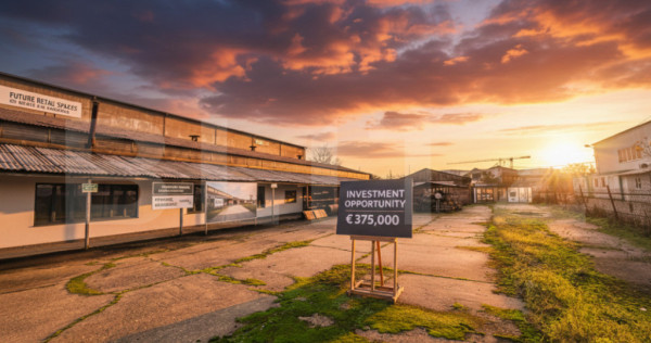 Teren 2.412 mp, hală 600 mp &ndash; front 32.5 m, zona Centura