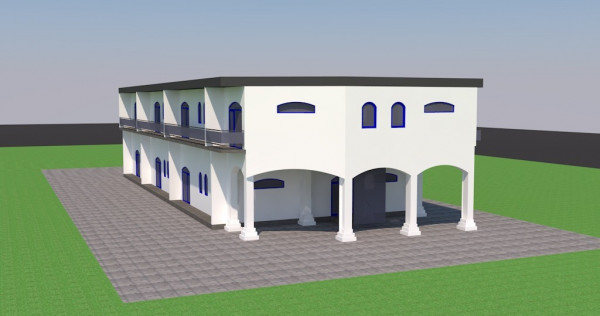 Eforie Nord-Hotel Europa.Teren 719MP+Constructie parter. Proiect P+1+2