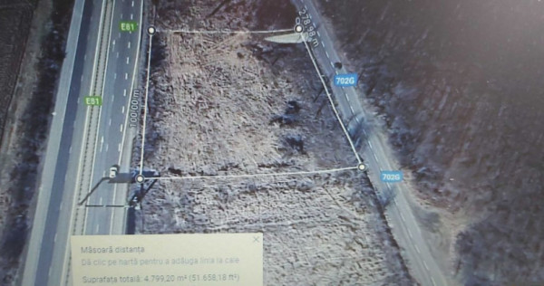 Teren intravilan 4.800 mp &ndash; l&acirc;ngă Autostrada Pitești -