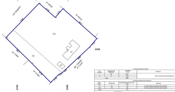 TEREN Bragadiru CENTRAL 90 euro mp