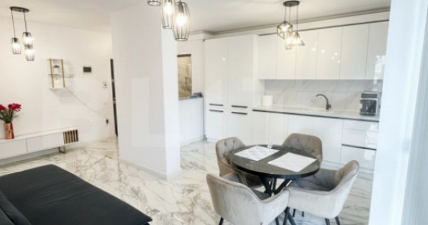 Apartament nou de 2 camere, complet mobilat si utilat modern