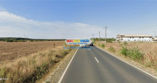 Teren 14000 mp la Dj Moara Vlasiei Gradistea latura Padure