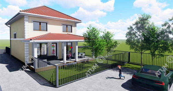 Casa individuala in Selimbar 4 camere decomandate curte indi