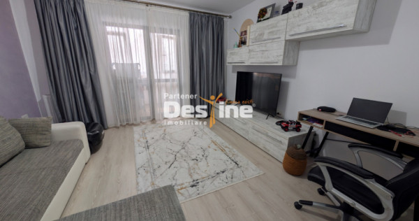Apartament 2 camere decomandat 59 mp mobilat utilat geam la