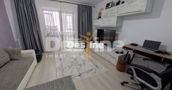 Apartament 2 camere decomandat 59 mp mobilat utilat geam la