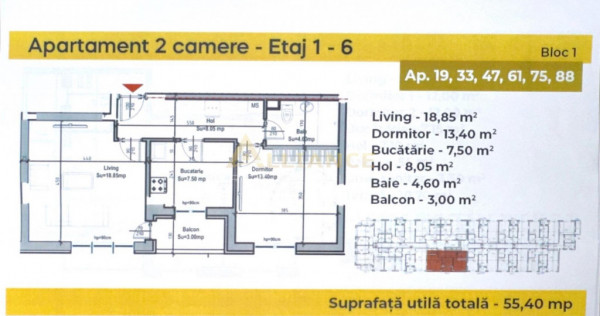 2 camere in rate pe 3 ani direct la dezvoltator - Berceni se