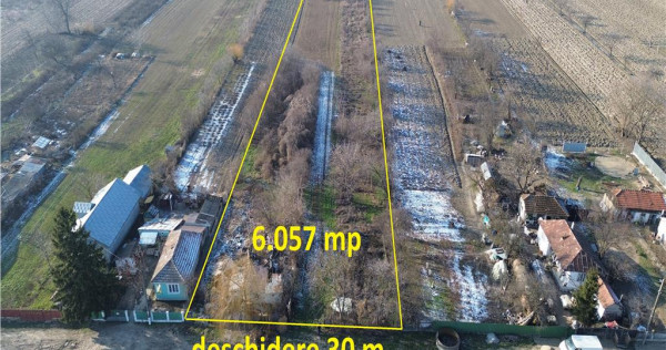 Teren 6.057 mp in Radulesti cu deschidere 30 metri la asfalt