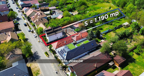 Casă P+1 din cărămidă, 1190 mp teren, 4 garaje &ndash; St...