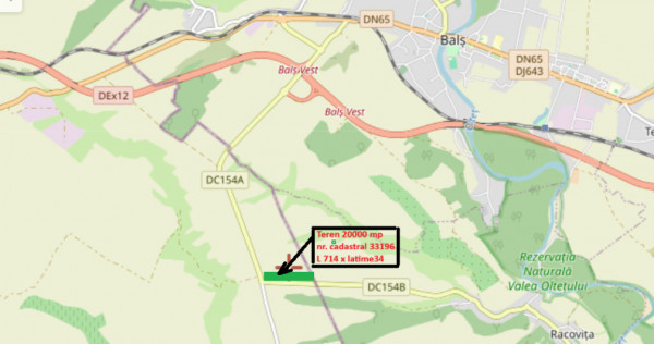 Teren agricol 20000mp Robanesti jud. Dolj cu legătura la DEx12 la 3km