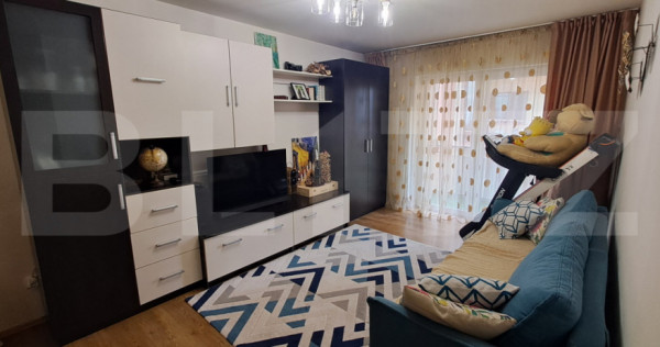 Apartament decomandat, 2 camere, 57 mp, cu balcon, etaj 1, z