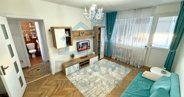 Apartament doua camere etaj 4/10 51mp Valea Rosie mobilat