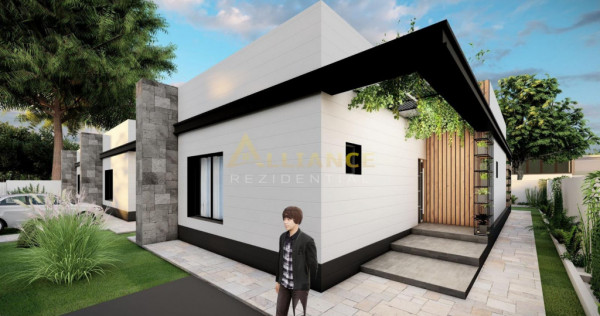 Casa individuala - 3 camere - 2 bai -361 mp teren