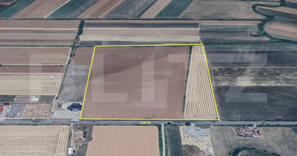 Teren intravilan 10 ha &ndash; deschidere 357 m la DN19 &ndash; BOTI
