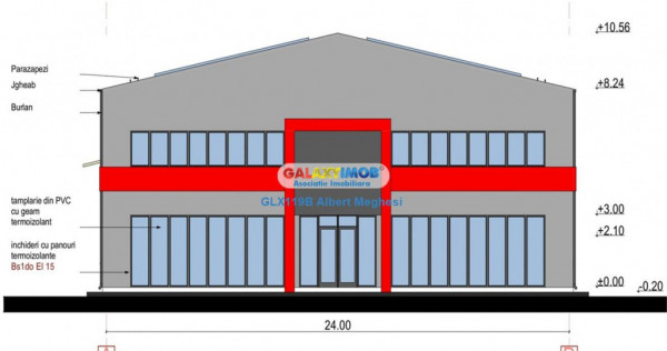 Hala 550 mp deschidere DN3 centura A0