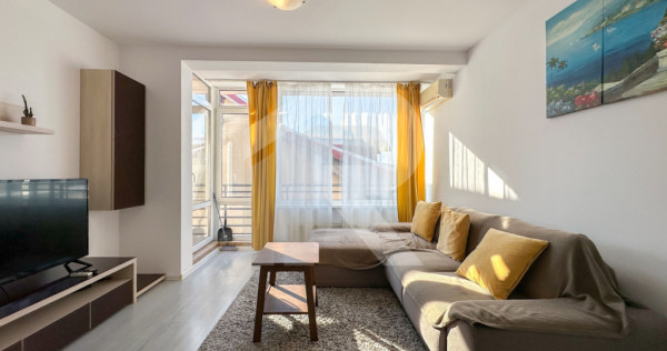 Brancoveanu, ap cu 2 camere de inchiriat, centrala proprie,