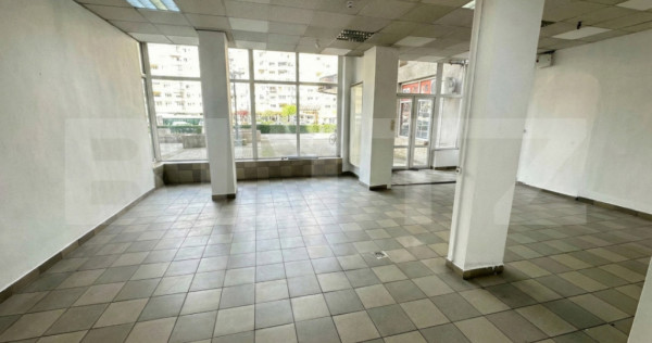 Spațiu comercial, 100 mp, vitrină, Mărăști