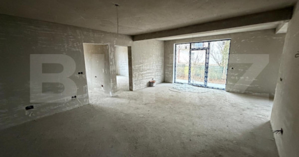 Apartament 4 camere, semifinisat cu garaj si boxa, zona Brad