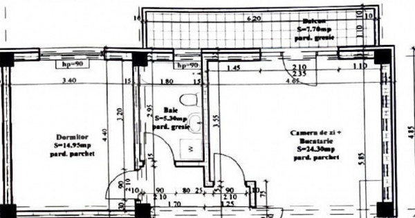 Apartament 2 Camere Hlincea cu Terasa