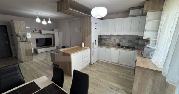 Apartament semidecomandat cu 2 camere, 57 mp utili, parcare,