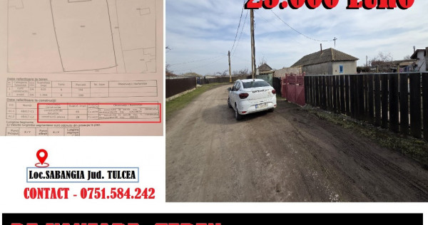 Casa + teren in SABANGIA -jud TULCEA