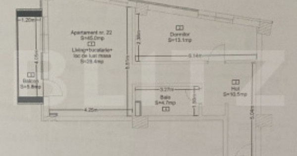 Apartament decomandat cu 2 camere