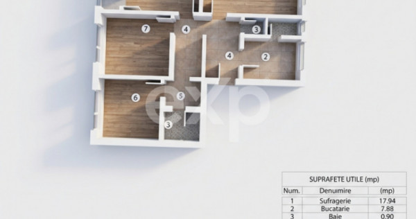 Apartament 4 camere, 81 mp &ndash; Negru Voda, Pitești | Ideal