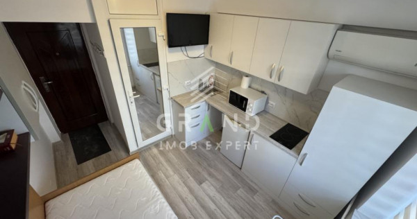 Garsonieră renovată complet | 12 mp | Etaj 1 | Mobilier p