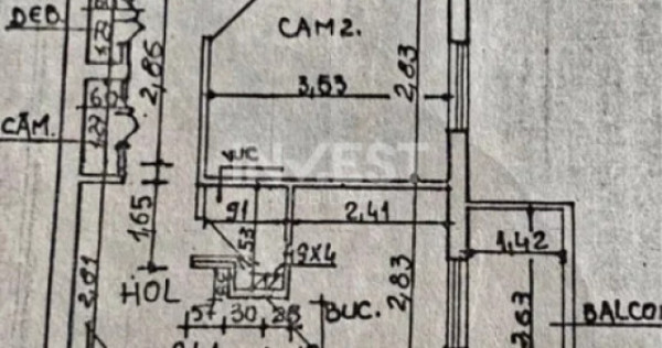 3 camere de vanzare, zona Pacurari - Toma Cozma, Iasi