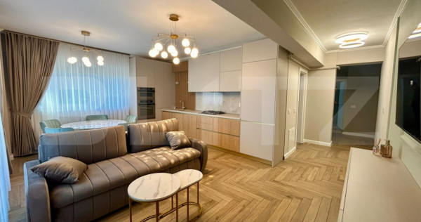 Apartament 3 camere , 80 mp , 2 bai , parcare subterana , pr