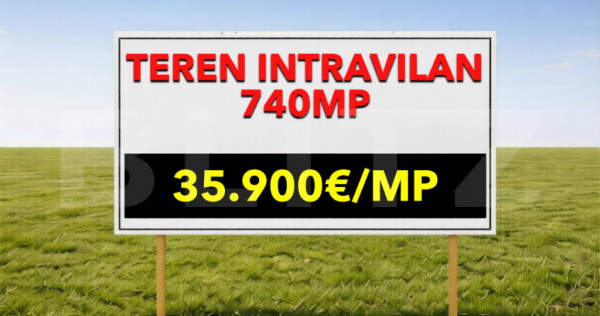 Teren intravilan Mosnita Noua 740mp Front 19m zonă reziden