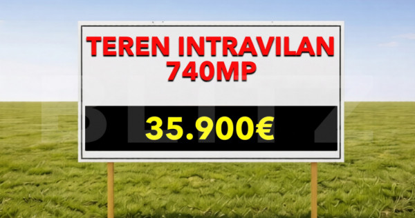 Teren intravilan Mosnita Noua 740mp Front 19m investitie zo