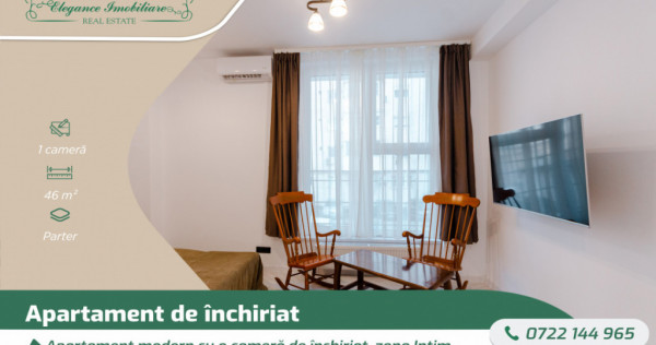Apartament modern cu o cameră de &icirc;nchiriat, zona Intim, Ar