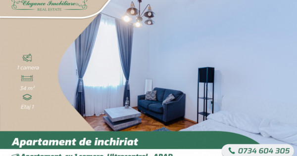 Apartament cu 1 cameră , zona Ultracentrala , Arad .