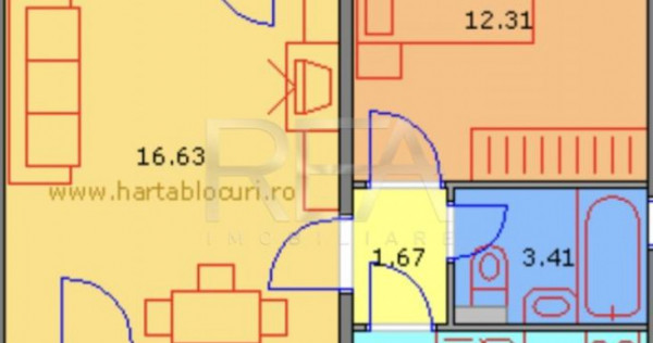 2 camere, et 6/10, anvelopat, 51 mp- Drumul Taberei