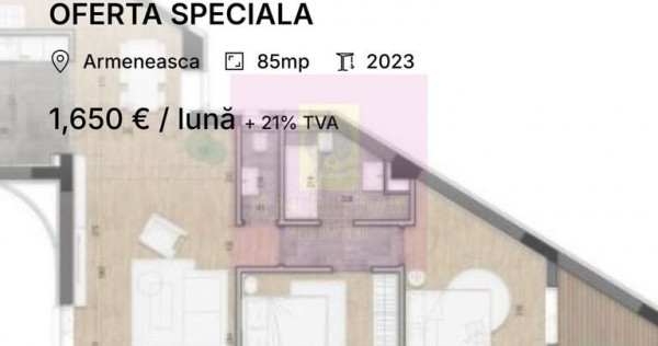Apartament 3 camere 85mp