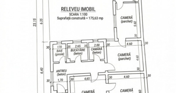 Casă 175 mp de renovat, teren 669 mp, toate utilitățile,