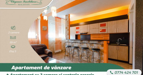 Apartament cu 2 camera și centrală proprie, zona Uta, Arad