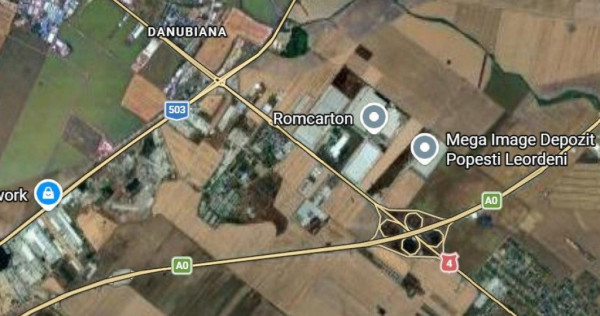 Popesti Leordeni, teren intravilan 2,8ha, deschidere 70mp...