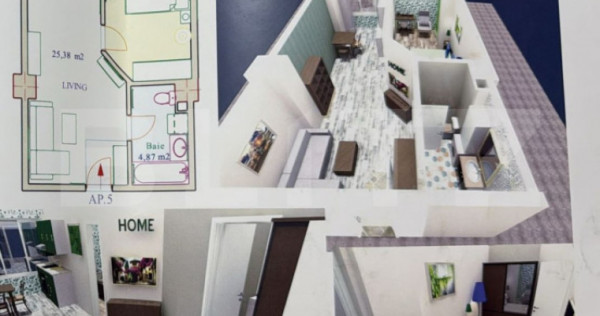 Studio modern, parcare inclusa, zona Fantasy Park