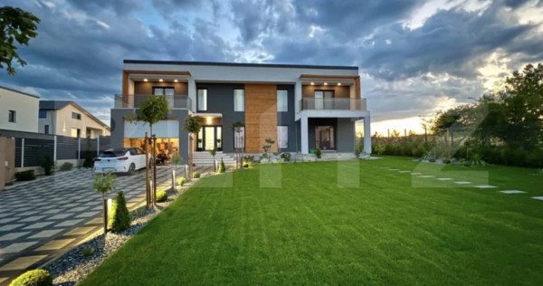 Casa moderna stil mediteranian, 252 mp construiti, zona rezi