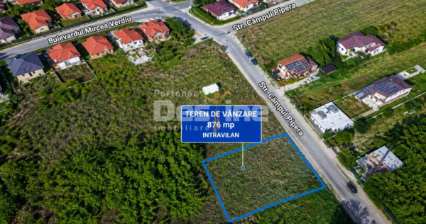 Teren intravilan 876 mp | deschidere 25 ml | zonă Pipera