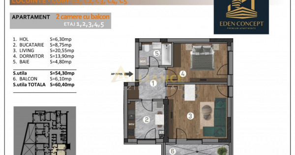Popesti Apartament 2 Camere Decomamdat