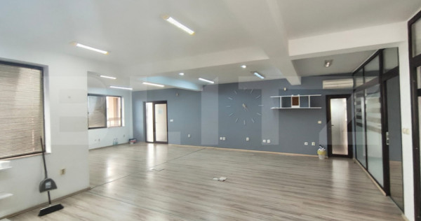 Spatiu birouri 105 mp, 3 incaperi, parcari, cheltuieli inclu