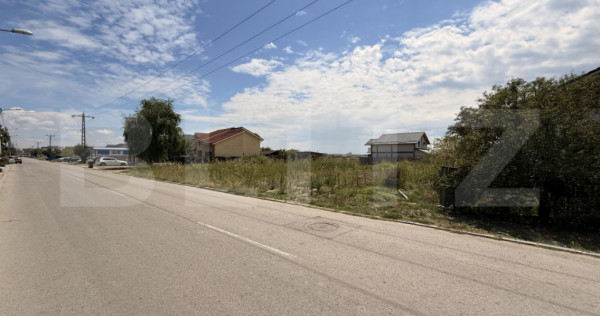 Teren intravilan 1.000 mp, front 13 m, toate utilitățile,