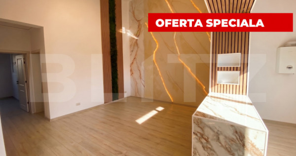 Duplex superb pe parter 3 camere 250 mp teren Bucovat
