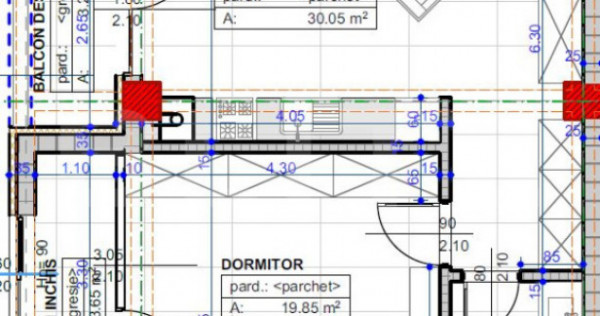 Apartament 2 camere open space, 62 mp, zona Damila