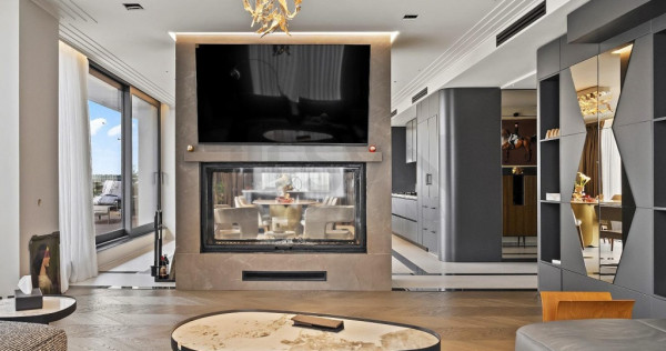 Penthouse 5 camere lux cu 3 parcari Pipera
