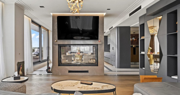 Penthouse 5 camere lux cu 3 parcari Pipera