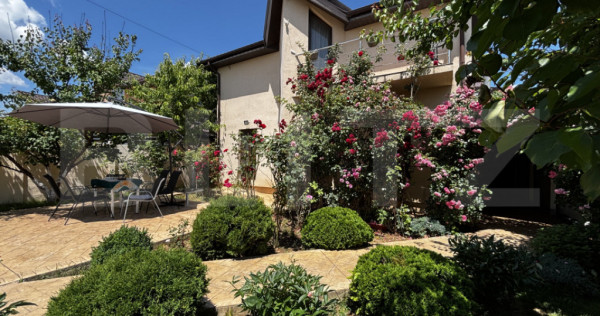 Casă modernă P+M, 336 mp totali, teren 336 mp, curte super