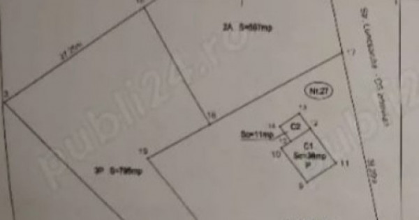Teren intravilan, 2392 mp, front 57 m, zona Luncsoru